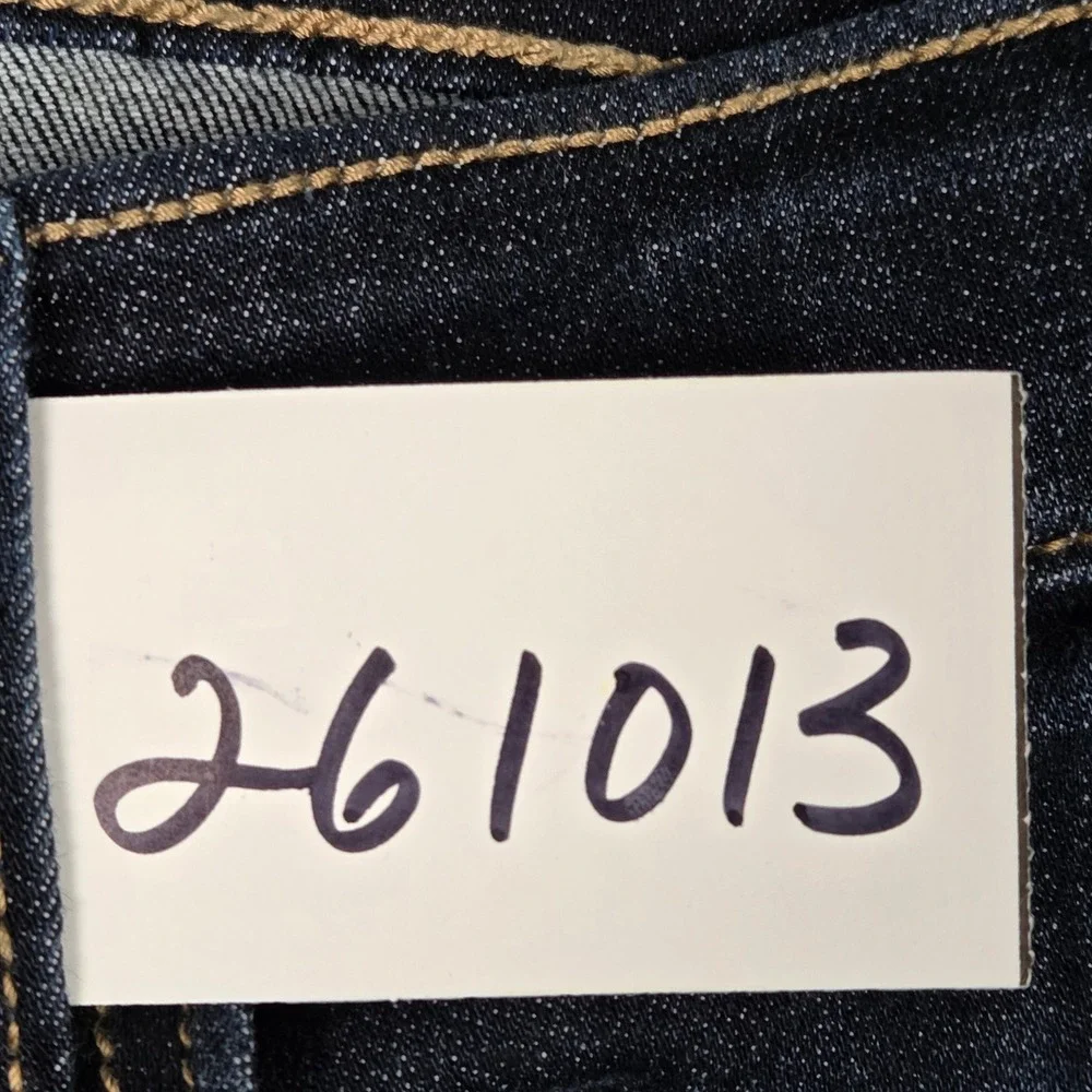 Judy Blue Los Angeles Dark Wash Flare Raw Hem Jeans Size 15/32(29) Blue Stretch